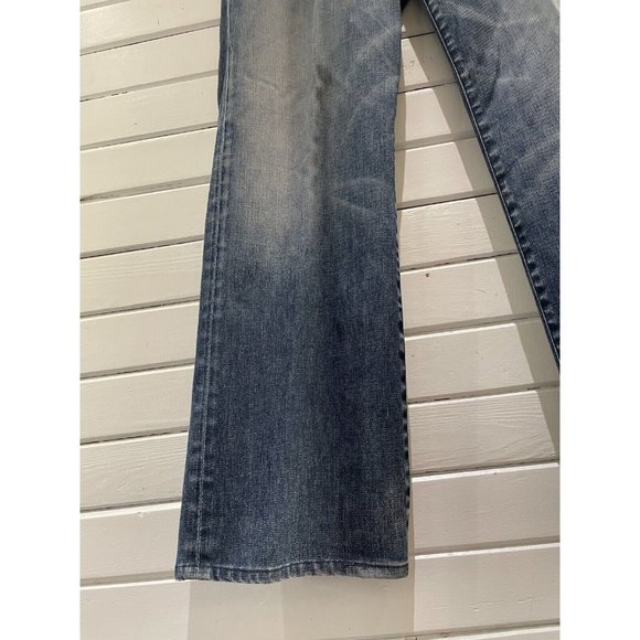 7 For All Mankind Ripped Distressed Washed relaxed Denim Button Fly sz 36 x31 - Picture 2 of 16